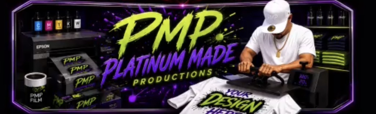 PMP Platinum Made Productions custom shirt printing